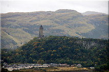 NS8095 : Wallace Monument and Abbey Craig from Stirling Castle by Mike Pennington