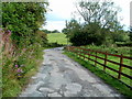 Northern end of Brickyard Lane, Newport