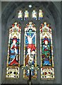 St. Peter, Portesham: stained glass window above the altar