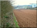 Ploughed field beside Exeter Business Park