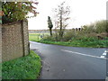 The entrance to Chestnut Farm off Old Common Road