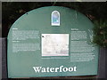 Information sign at Waterfoot Car Park