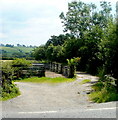 Livestock pens near Llansadwrn