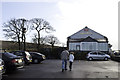 Car park and trees at the Grey Mare