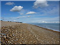 Thorpeness beach - a storm bank in the shingle