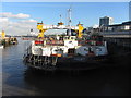 Woolwich ferry Ernest Bevin undergoing maintenance