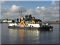 Woolwich ferry John Burns, moored