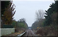 Railway heading south towards Bridlington