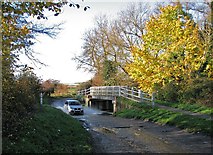 TL4945 : Hinxton Ford in autumn by John Sutton