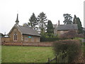 Knipton - village hall, church and house