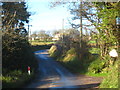 The road from Penhalvean to Four Lanes at Lancarrow