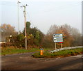 Left turn ahead for Netherend and Woolaston Common