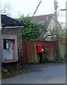 SO5900 : Large postbox outside tiny Netherend post office, Woolaston by Jaggery