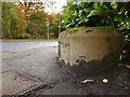 Bench mark at end of Glenfield Road