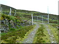 NN5628 : Gate controlling access to Radio mast by Anthony O'Neil