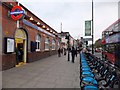 Stepney Green station and bicycles