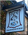 Name sign, Tanronnen Inn, Beddgelert