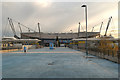 SJ8698 : Joe Mercer Way, City of Manchester Stadium by David Dixon