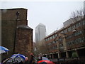 View of One Canada Square from Cannon Drive