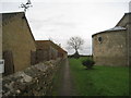 Footpath by the churchyard, North Carlton