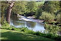 Weir across the River Wharfe at Winebeck Farm  Addingham