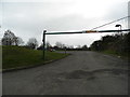 Car park entrance on Swanley Park