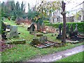 SE0324 : Graveyard of the former St Maryâ€™s Church, Luddendenfoot by Humphrey Bolton
