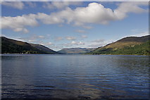 NN6423 : View down Loch Earn from St Fillans by Anthony O'Neil