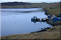 Pier at the head of Mangaster Voe