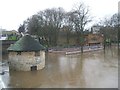 Flooding on the River Ouse at Barker Tower