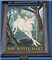 The White Hart, pub sign, Grays