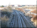 Railway in the outskirts of Shotts