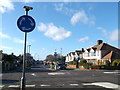 TQ6280 : Mini Roundabout on Long Lane, Little Thurrock by David Anstiss