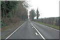 A33 approaches Abbots Worthy crossroads