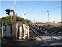 TL4250 : Harston Level Crossing by John Sutton