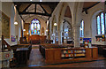 TQ9245 : Interior, St Nicholas' church, Pluckley by Julian P Guffogg