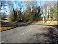 A bend in John Baker Close, Llantarnam