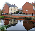 Houses aligned at right angles to the Stroudwater Canal, Stonehouse