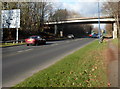 Cwmbran Drive approaches the Stadium double roundabouts