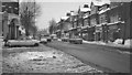 TQ2789 : High Road, East Finchley, after heavy snow, New Year's Eve 1962 by Ben Brooksbank