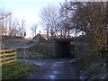 Bridge under the disused railway near Earby Recreation Ground