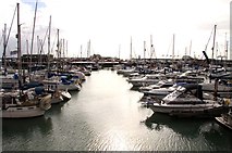 TR3864 : The Yacht Marina in Ramsgate by Steve Daniels