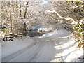 SE6785 : Kirkdale ford in the snow by T  Eyre