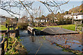 Flood defences on Venn Stream at Swimbridge