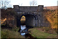 Haw Beck passing under the railway, Embsay