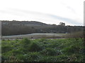 View across the former gravel pits at Farnley