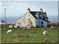 NG3870 : Dilapidated croft house at Kilvaxter by Dave Fergusson