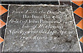 All Saints, Worlington - Ledger slab