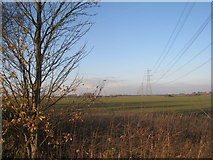 SK9362 : Pylons in the Witham valley by Jonathan Thacker