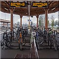 SP3165 : Cycle racks, Leamington Spa Station by David P Howard
